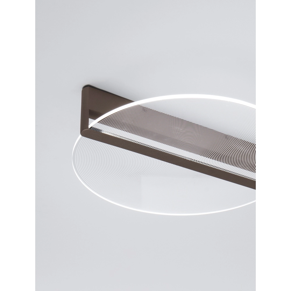 Plafonnier élégant Noah Ø 56cm marron café Lyora 5212017439383