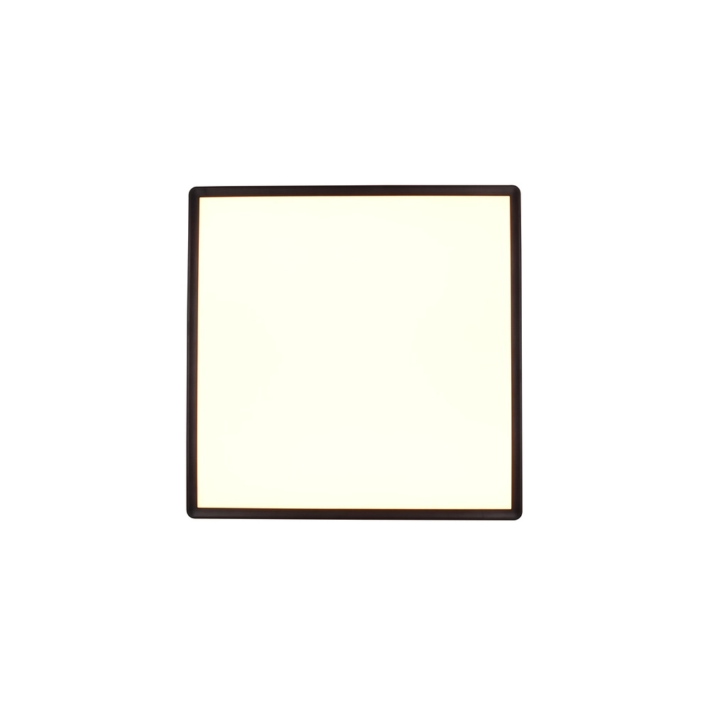 Lumière carrée au plafond Emra Noir 42cm Trio 4017807704198