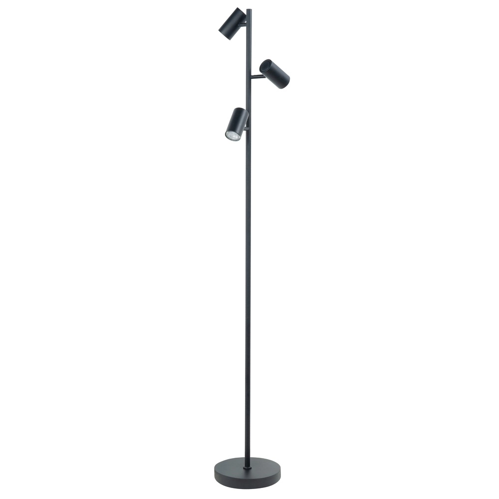 Lampadaire Burgos 3 lumières noir Lampadaire Burgos 3 lumières noir