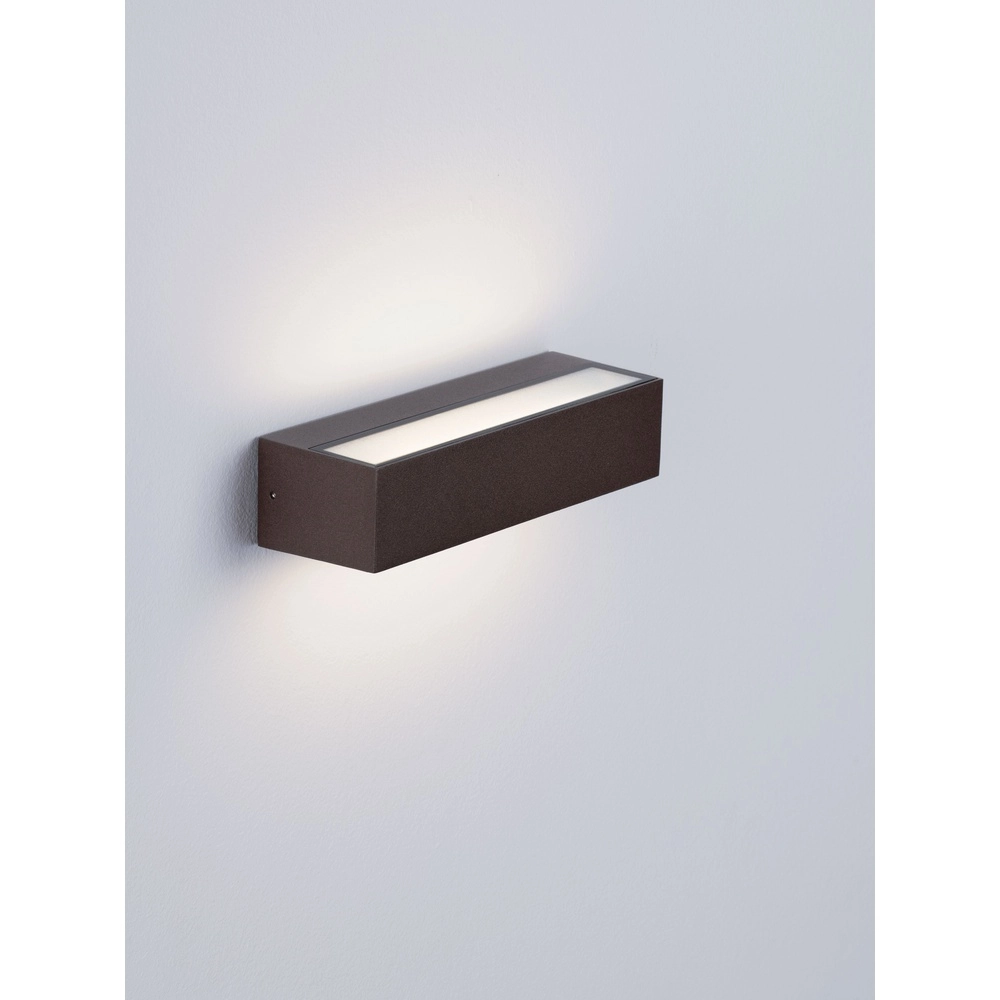 Lampe murale élégante Lane brun rouille 22cm - 21W Lyora 5212017496812
