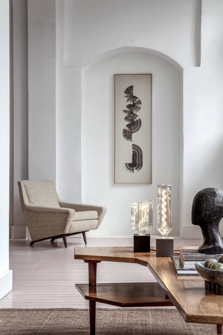 Lampe de table noire Calexa Circle 8712879147985