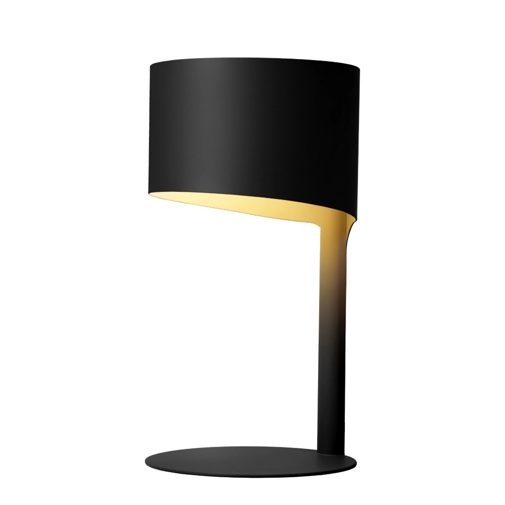 Lampe de table élégante Knulle Ø 15 cm de noir