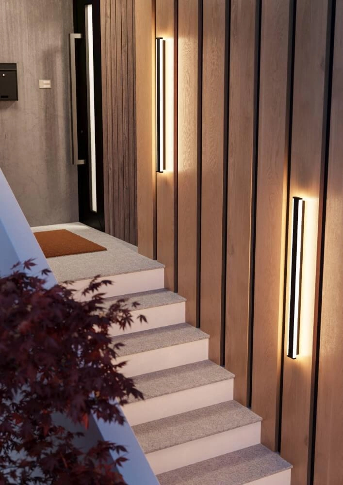 Applique design Neviano 97 cm noir Eglo 9008606261956