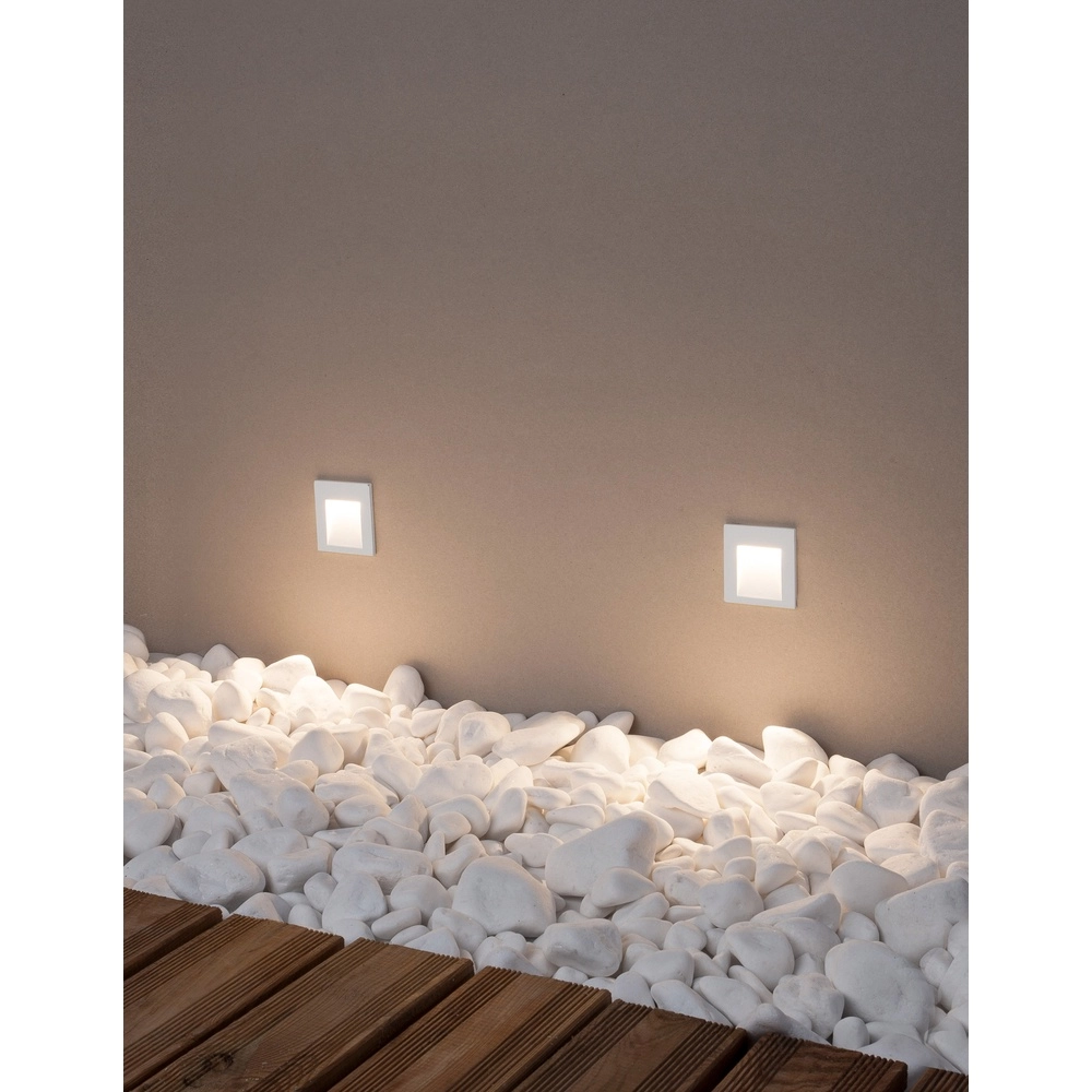 Lumière encastrée Krypton Carré Blanc 8cm Lyora 5212017409324