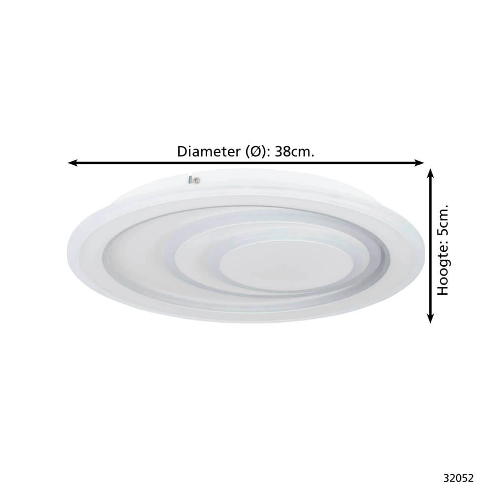 Plafonnier LED Palagiano 1 Ø 38 cm Eglo 9002759320522