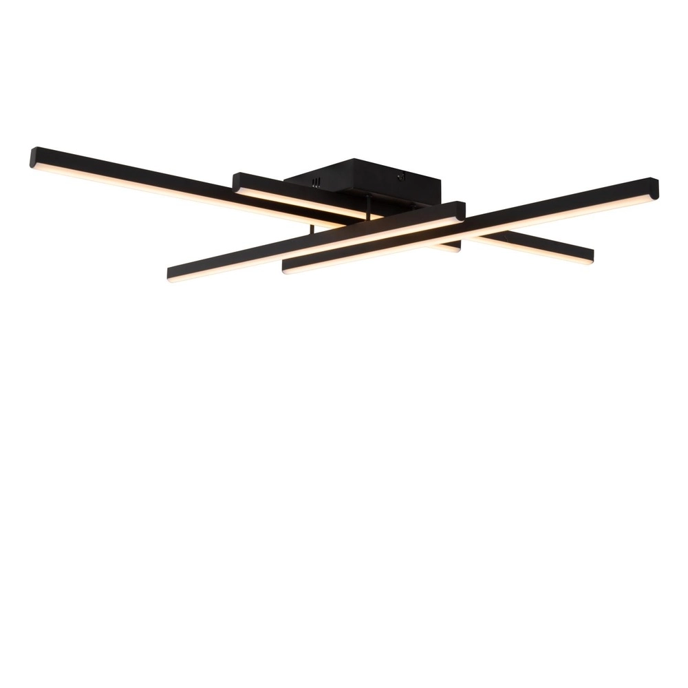 Lampe de plafond moderne Novak noir dimmable Lucide 5411212782946