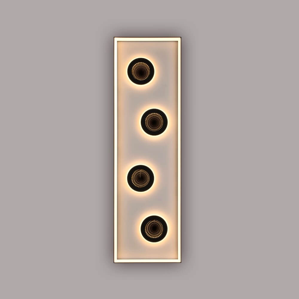 Plafonnier rectangulaire Dune noir Paul Neuhaus 4012248384923