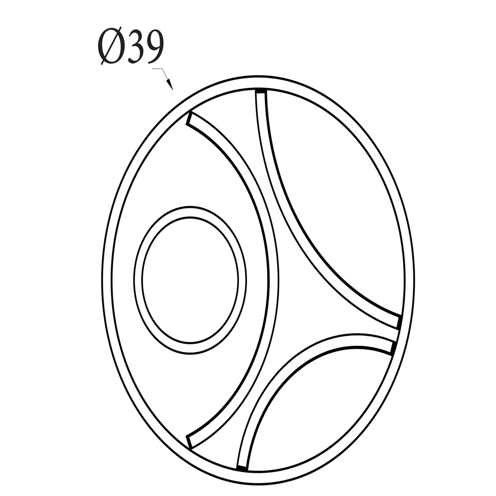 Plafonnier Zendisc noir Searchlight 5053423298030