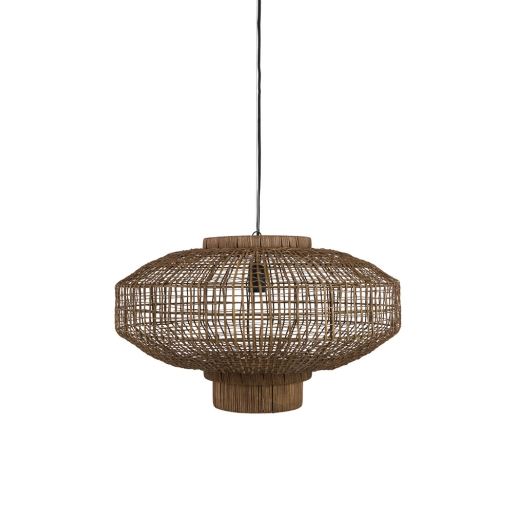 Lampe suspendue Paldor Ø 60 cm marron