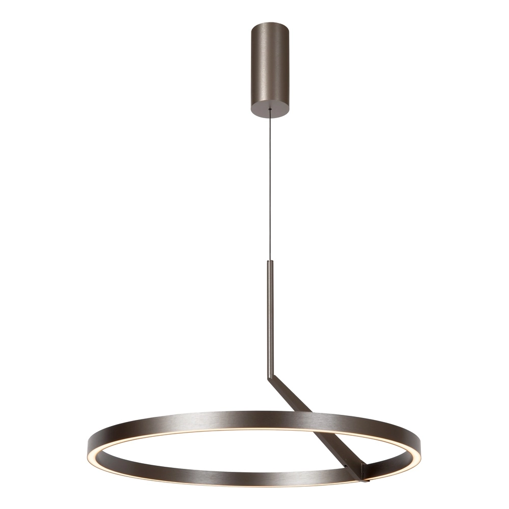 Suspension LED élégante Applause Métal brossé - Ø 60cm