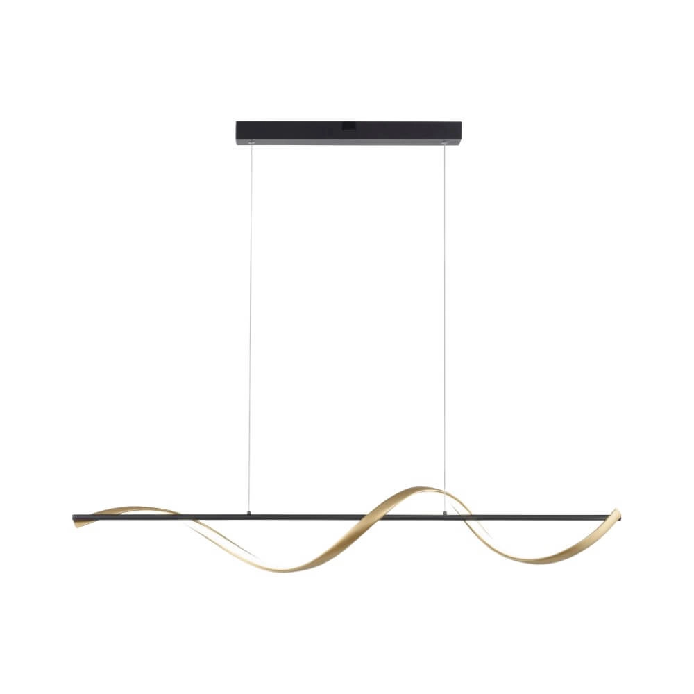 Lampe suspendue ondulée Q-Swing anthracite Paul Neuhaus 4012248373767