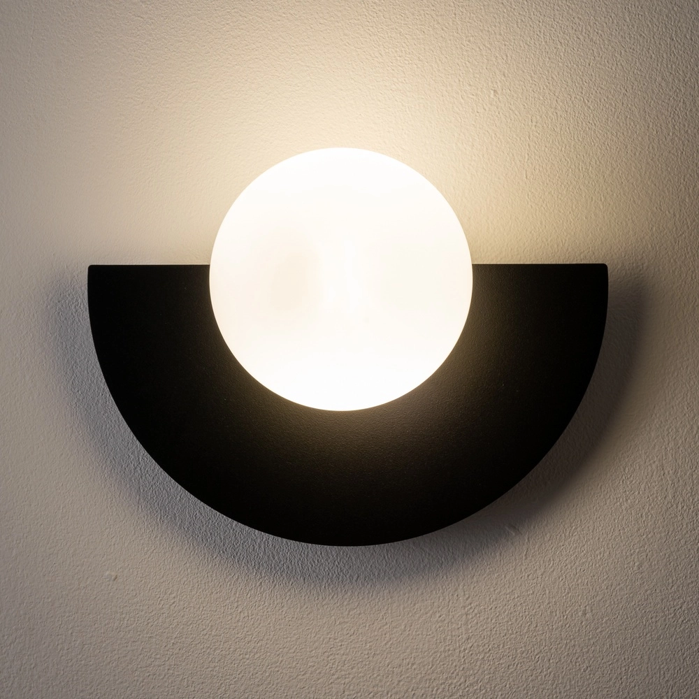 Demi-lampe murale Saturn Noir Lyora 5903139125963