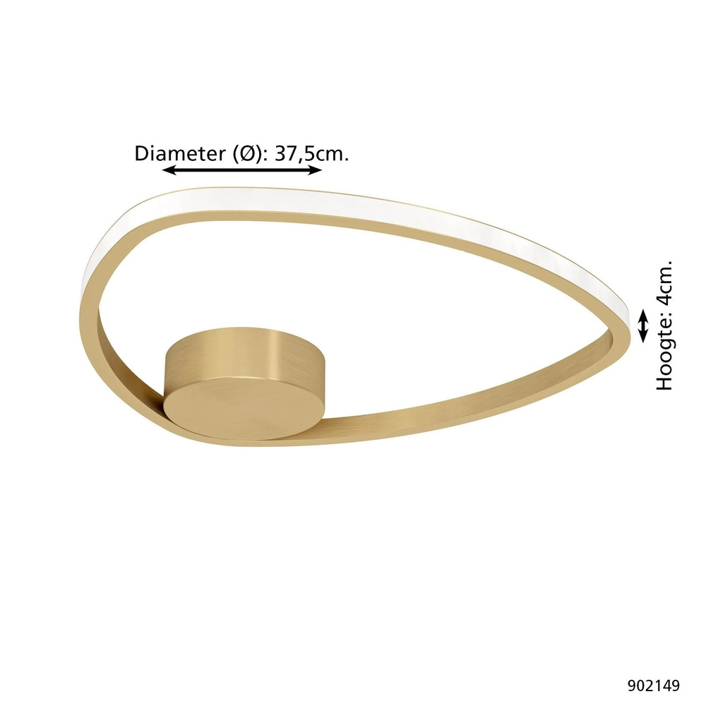 Plafonnier Moschella Design Or Eglo 9008606356614