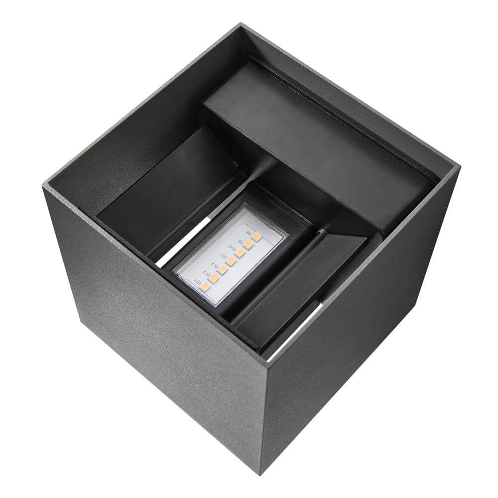 Spot carré en saillie Milda anthracite Nordlux 5704924017728