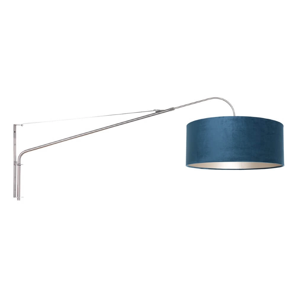 Applique orientable Elegant Classy Acier inoxydable avec bleu