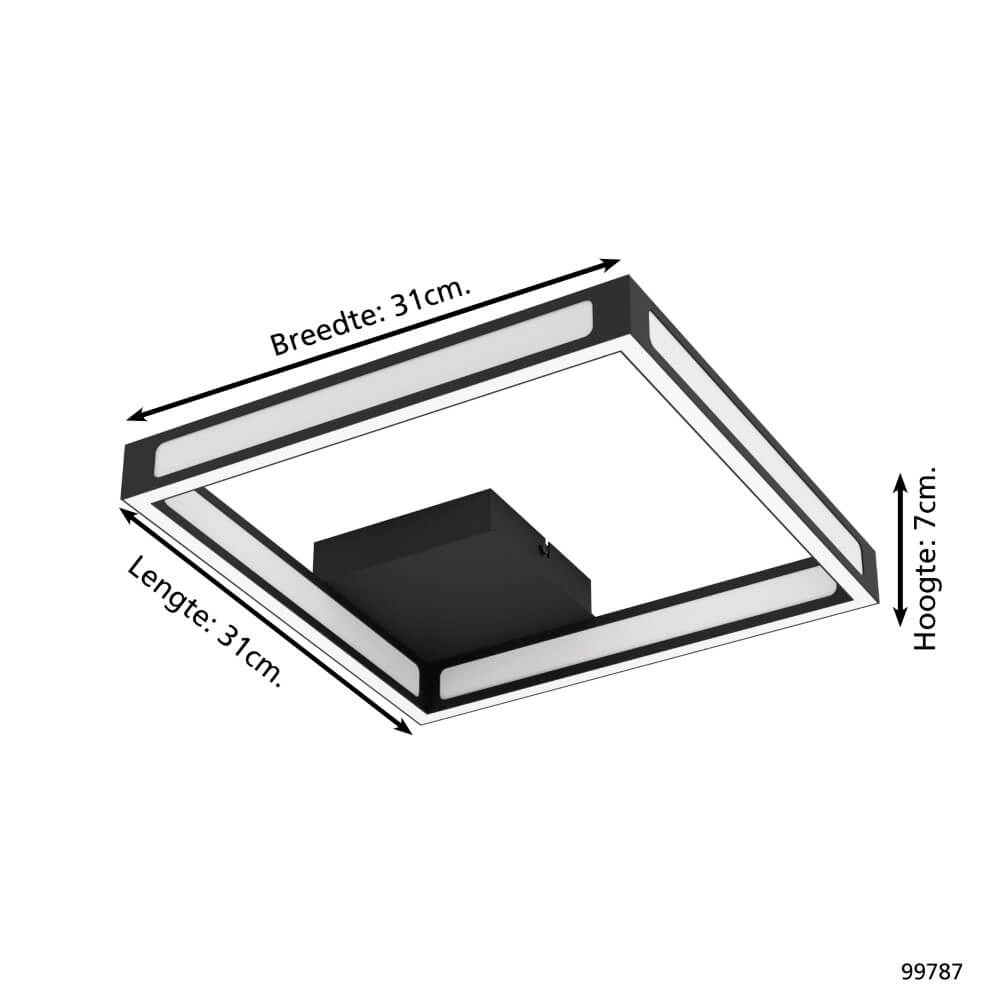 Plafonnier noir Altaflor Eglo 9002759997878