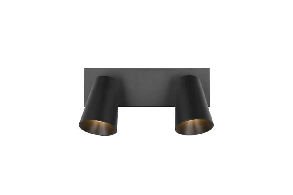 Spot double en saillie Sharp noir Trio 4017807613063