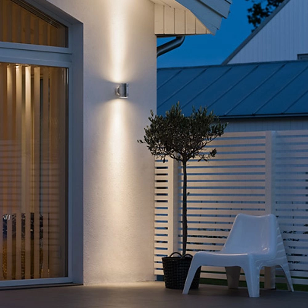 Spot mural LED Monza 2x6w - 3000K 14cm gris métal KonstSmide 7318307931310