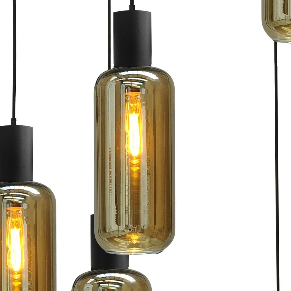 Lampe suspendue Bounty 5 lumières noir Masterlight 8718121247793