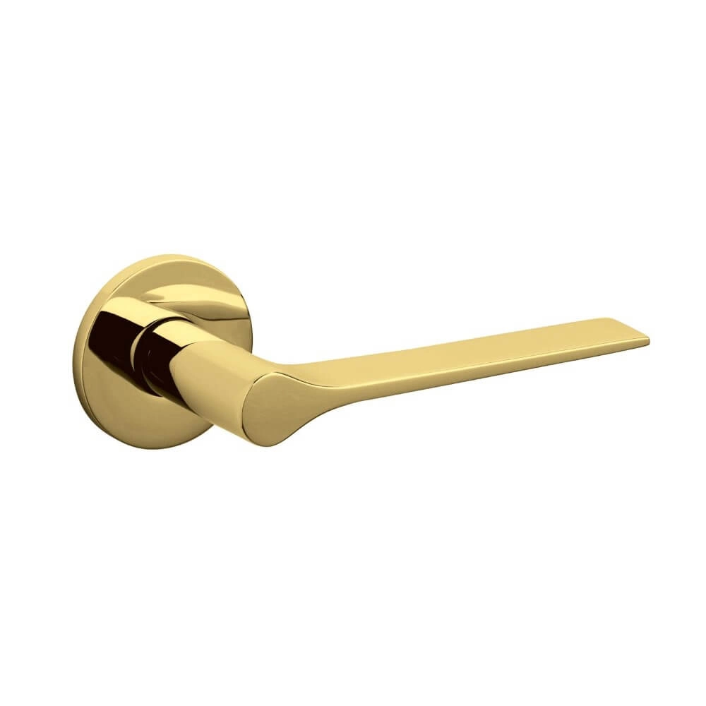 Poignée de porte design Lama L laiton