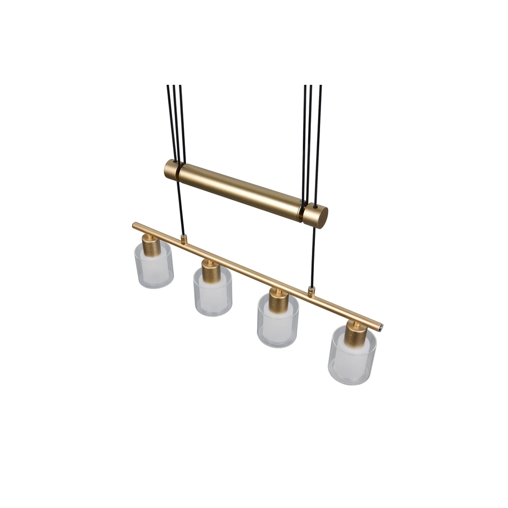 Lampe suspendue Neralo Or 4 lumières Trio 4017807702934