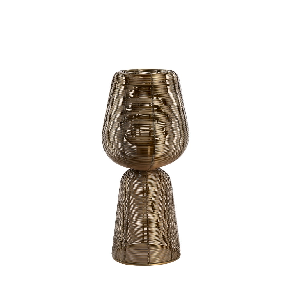 Lampe de table Aboso bronze cuivré Ø 18 cm Light & Living 8717807701512