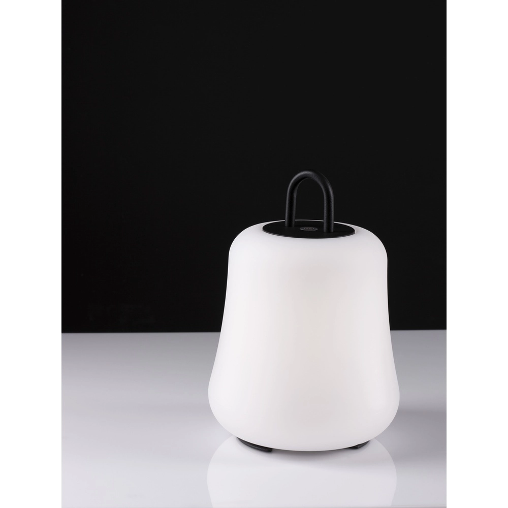 Lampe de table Jigra Anthracite rechargeable avec blanc Lyora 5212017434883