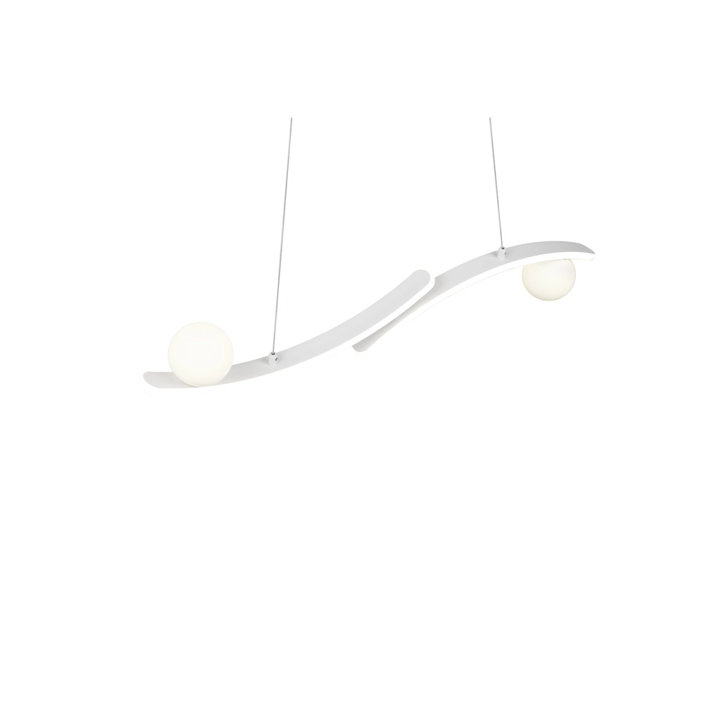 Lampe pendante de conception Napoli Blanc Trio 4017807683509
