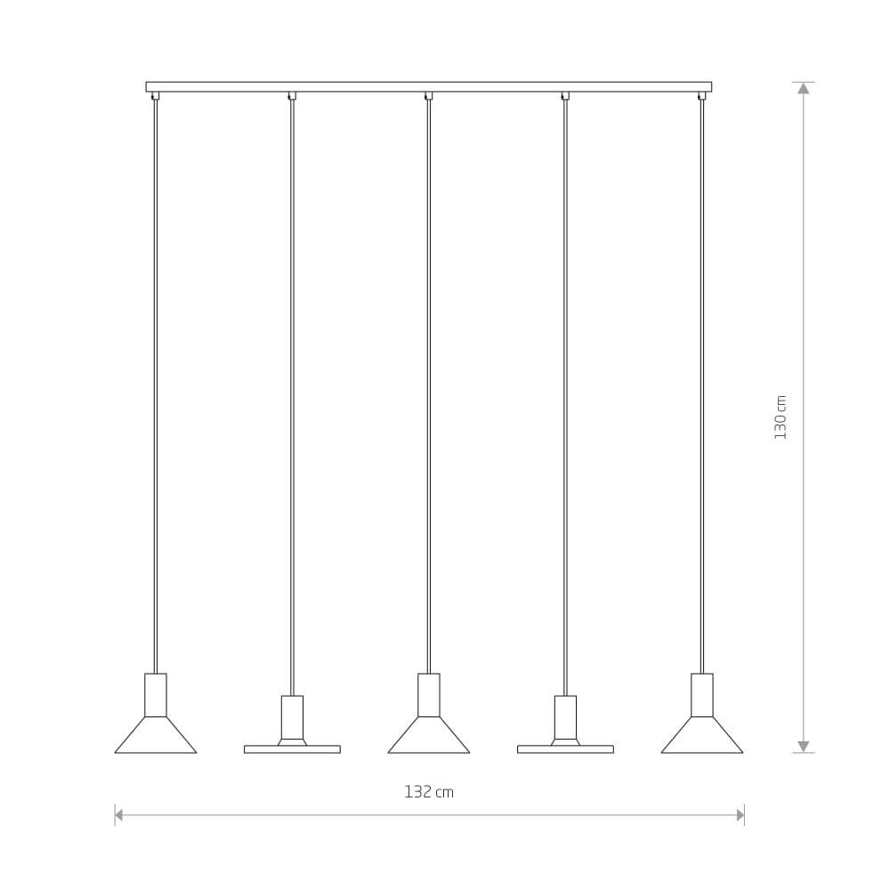 Lampe de table à manger 5 lumières Hermanos Lyora 5903139803397
