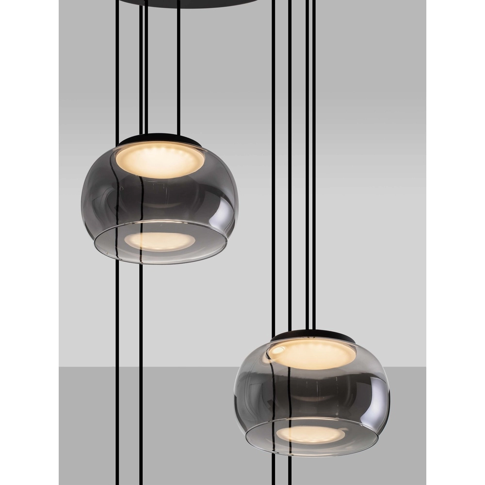 Suspension moderne Bios 5 lumières noir Lyora 5212017458537