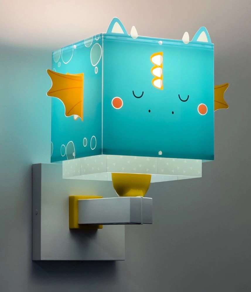 Applique design Little Dragon bleu avec du blanc Dalber 8420406643892