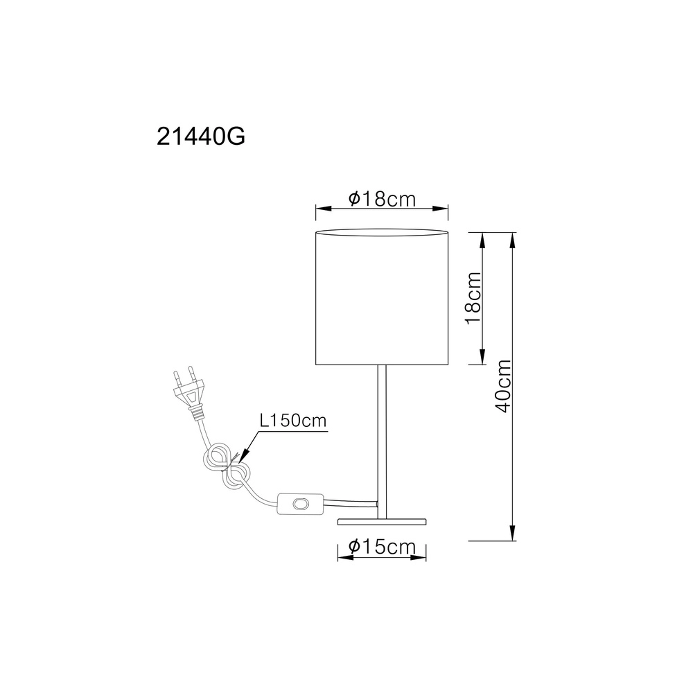 Lampe de table Benson nickel Globo 9007371569403
