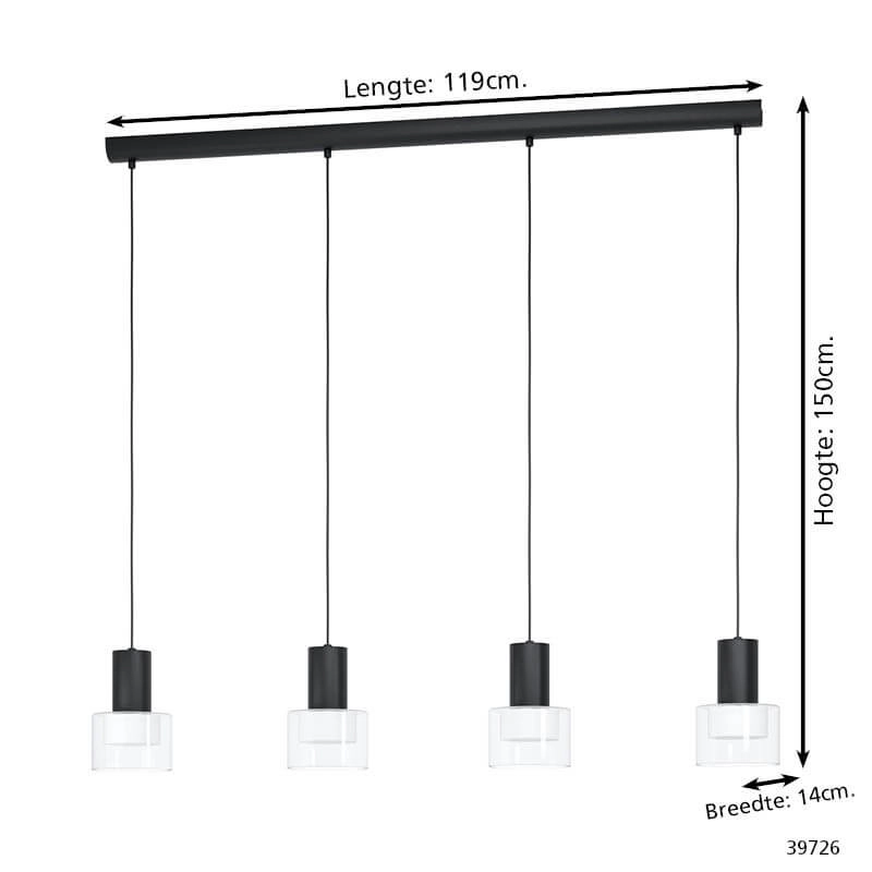 Lampe suspendue pour salle à manger Molineros noir - LED Stars of Light 9002759397265