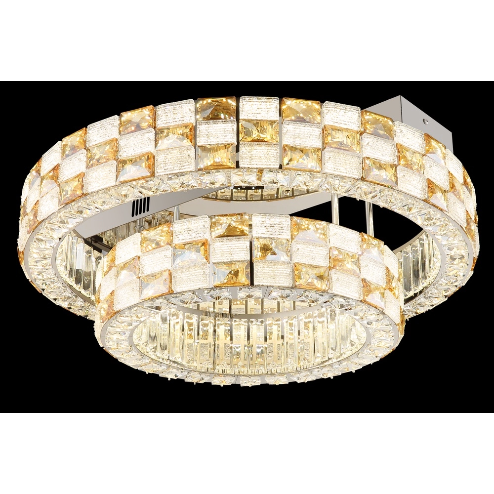 Lampe de plafond Lidia Ø chrome 61cm Globo 9007371583096