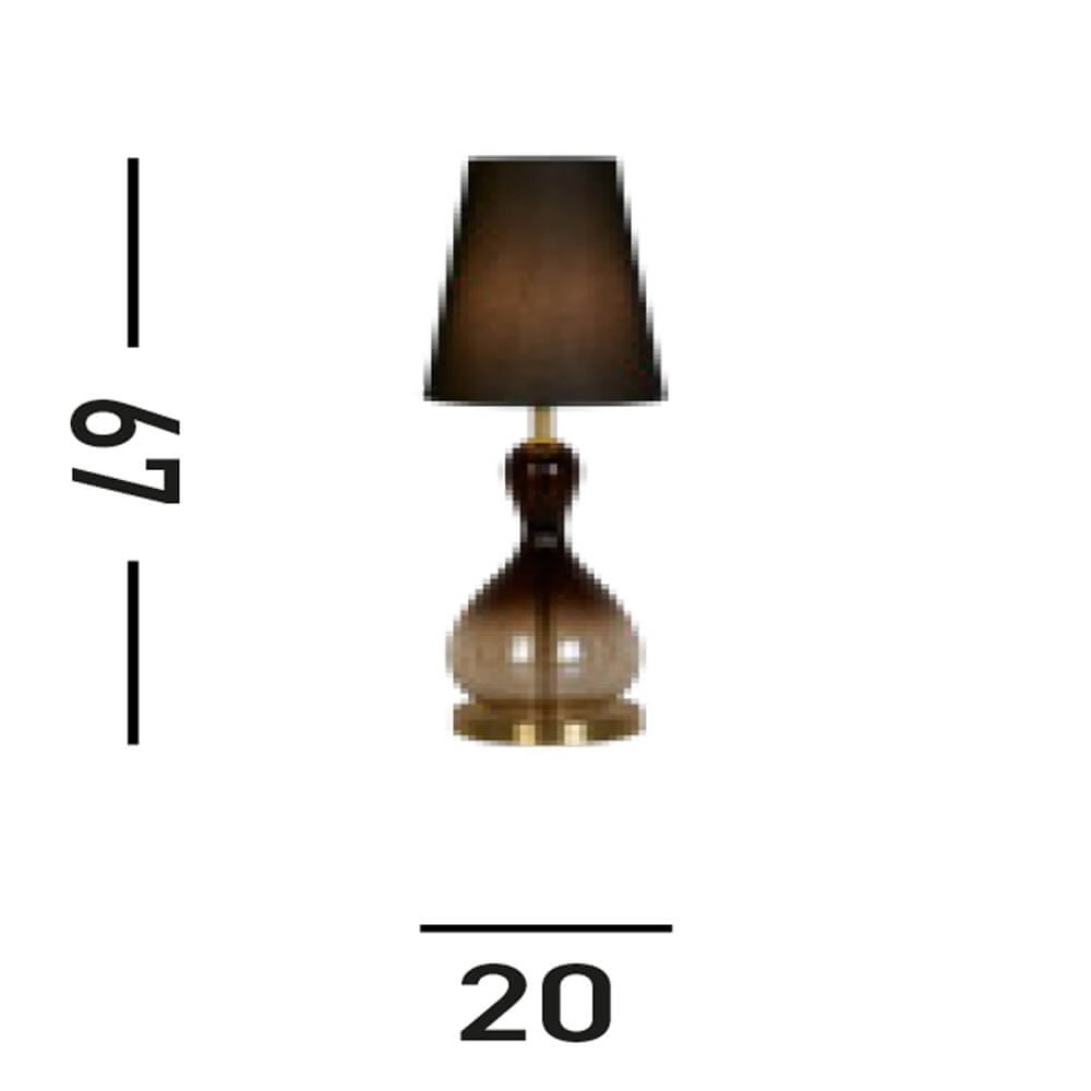 Lampe de table noire Marakesh avec capuche Searchlight 5053423267722