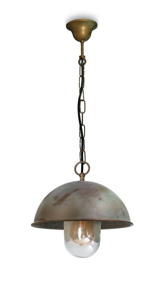 Lampe suspendue Country Circle laiton vieilli