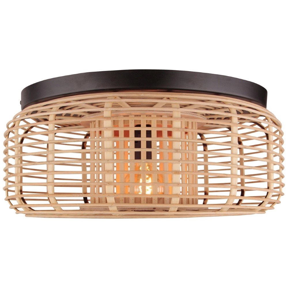 Lampe de plafond Crosstown Rotin Lampe de plafond Crosstown Rotin