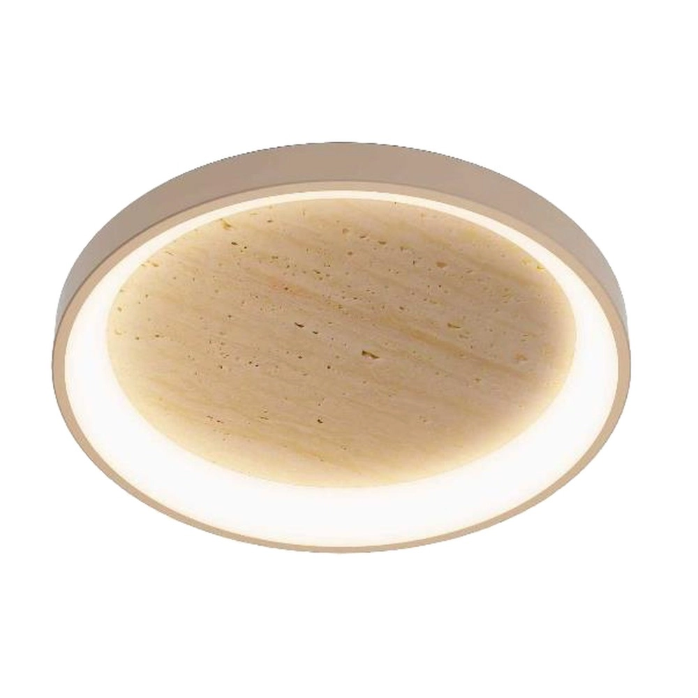 Lampe de plafond moderne Meliciano brun sable Ø 36cm