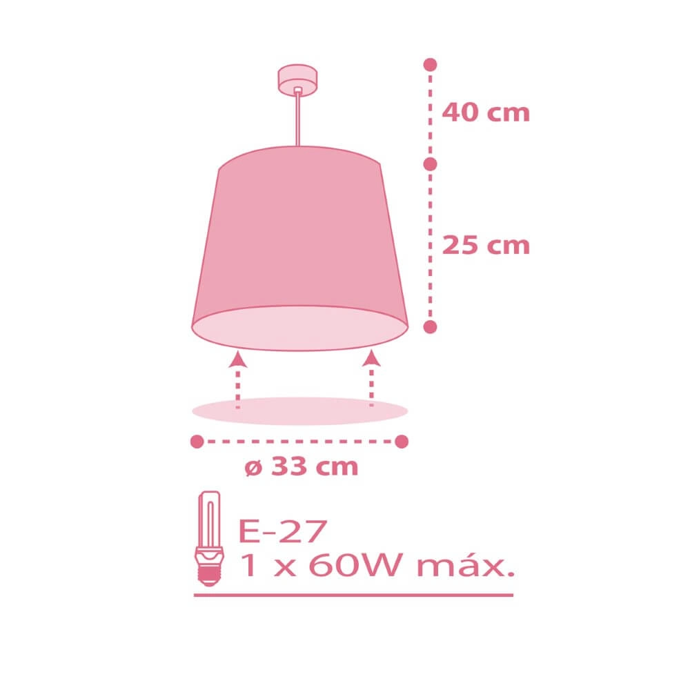 Lampe suspendue chambre d'enfant Flamingo Dalber 8420406824628