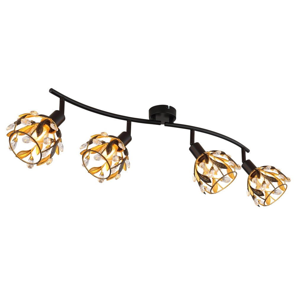 Lampe de plafond de campagne Mika Noir