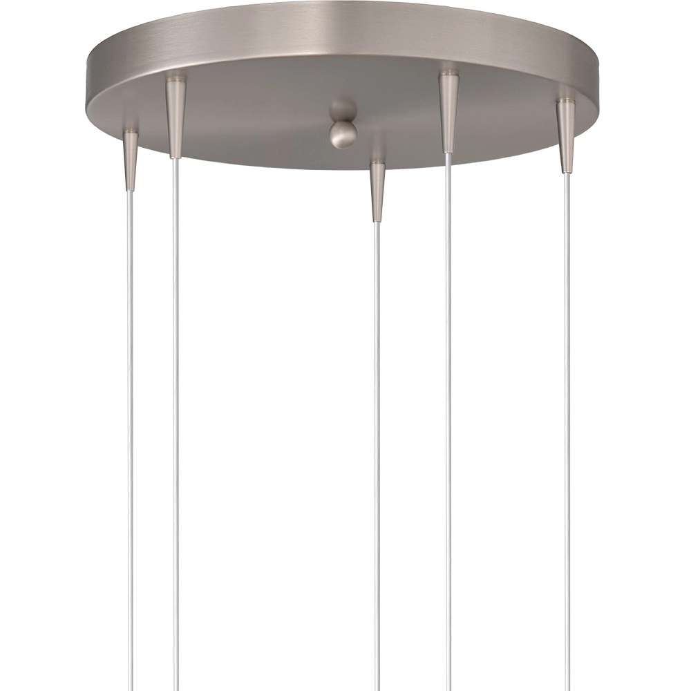 Lampe suspendue à 5 lumières Talana nickel Ø 35cm DTW Masterlight 8718121353982