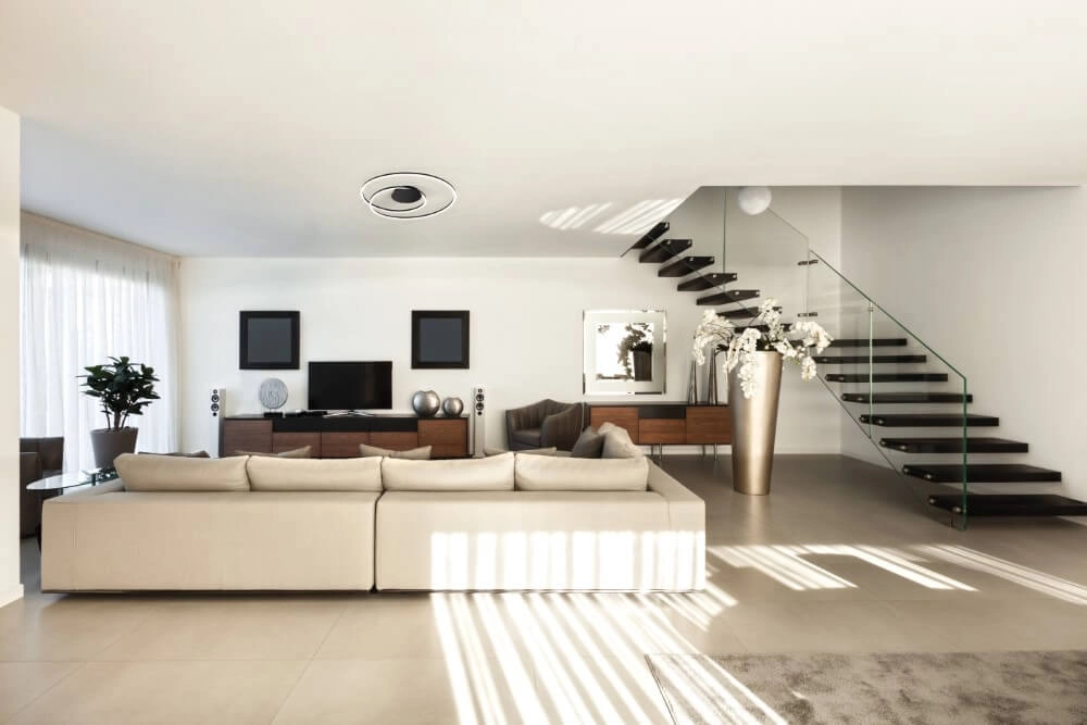 Plafonnier design noir Holy avec LED Fischer & Honsel 4003694212809