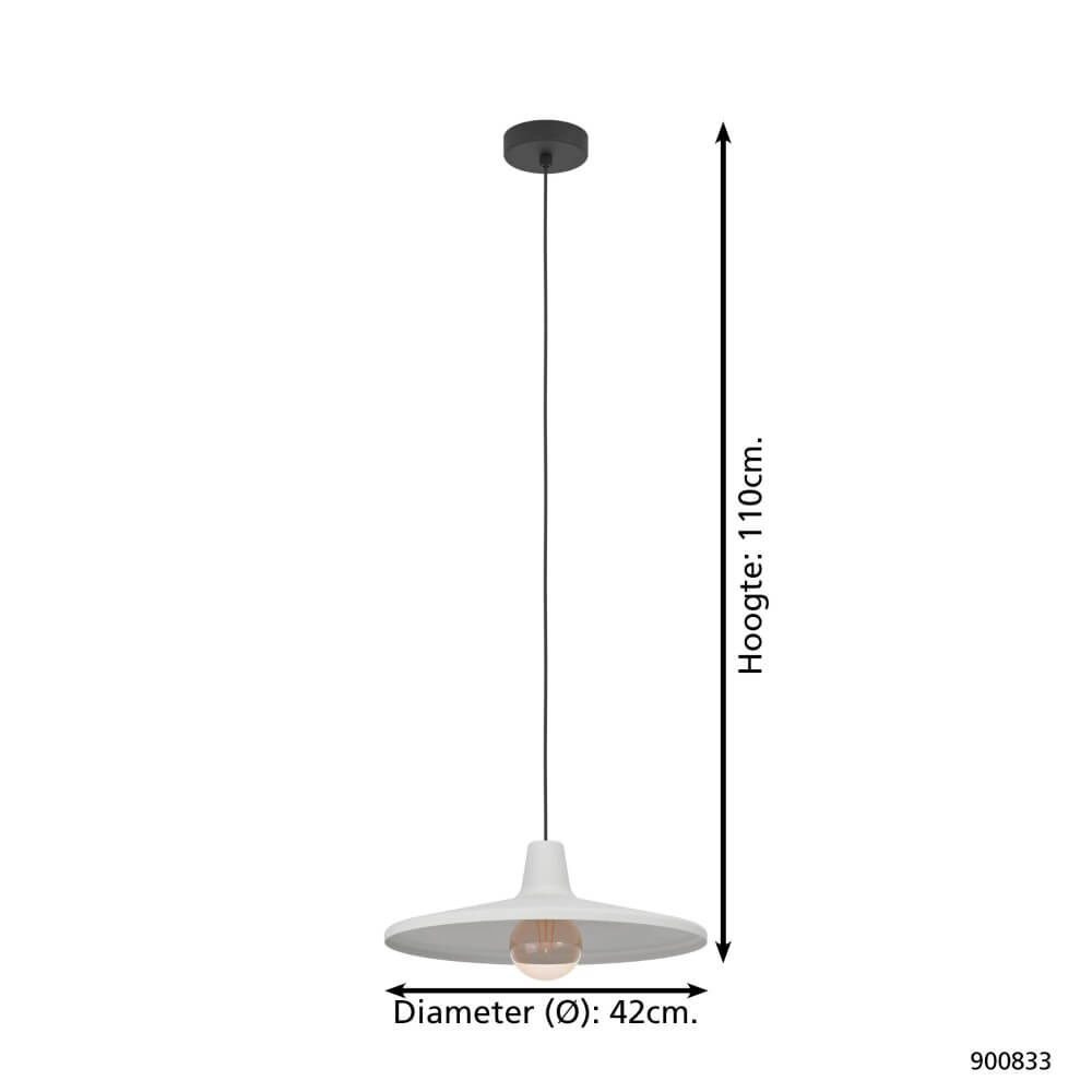 Lampe suspendue rétro Miniere Ø42cm Eglo 9008606270262