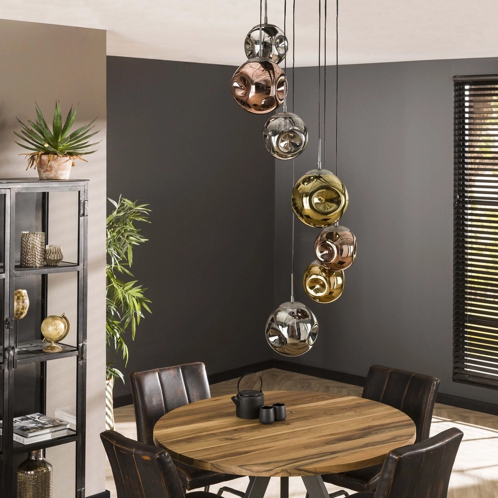 Lampe pendante Vide Stellar 7 boules de verre Lyora 8716803511699