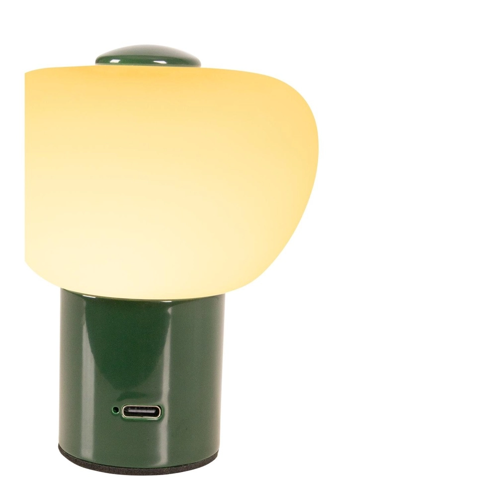 Lampe de table rechargeable Gustav Vert Lucide 5411212442017