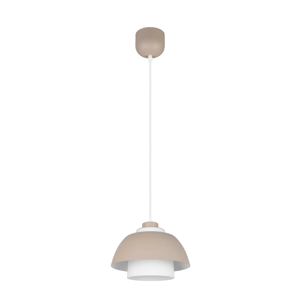 Lampe pendante de conception Tilos brun sable Ø 30cm Trio 4017807690118