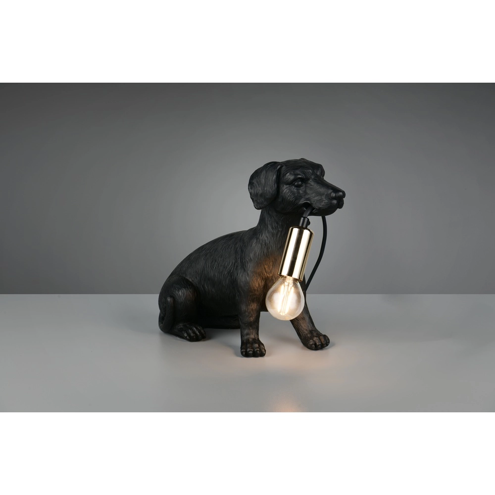 Lampe de table Rudi chien noir Trio 4017807668148