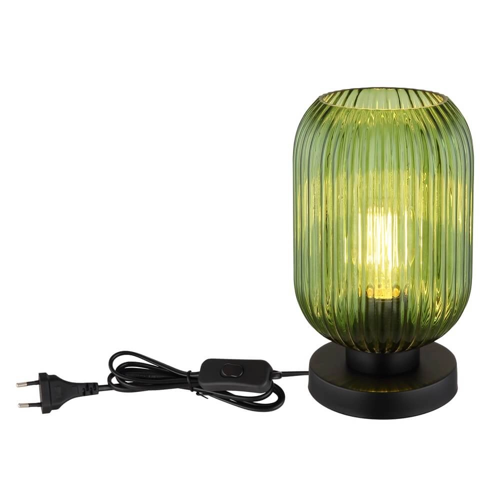 Lampe de table ronde Normy verre vert Ø 14cm Globo 9007371447299