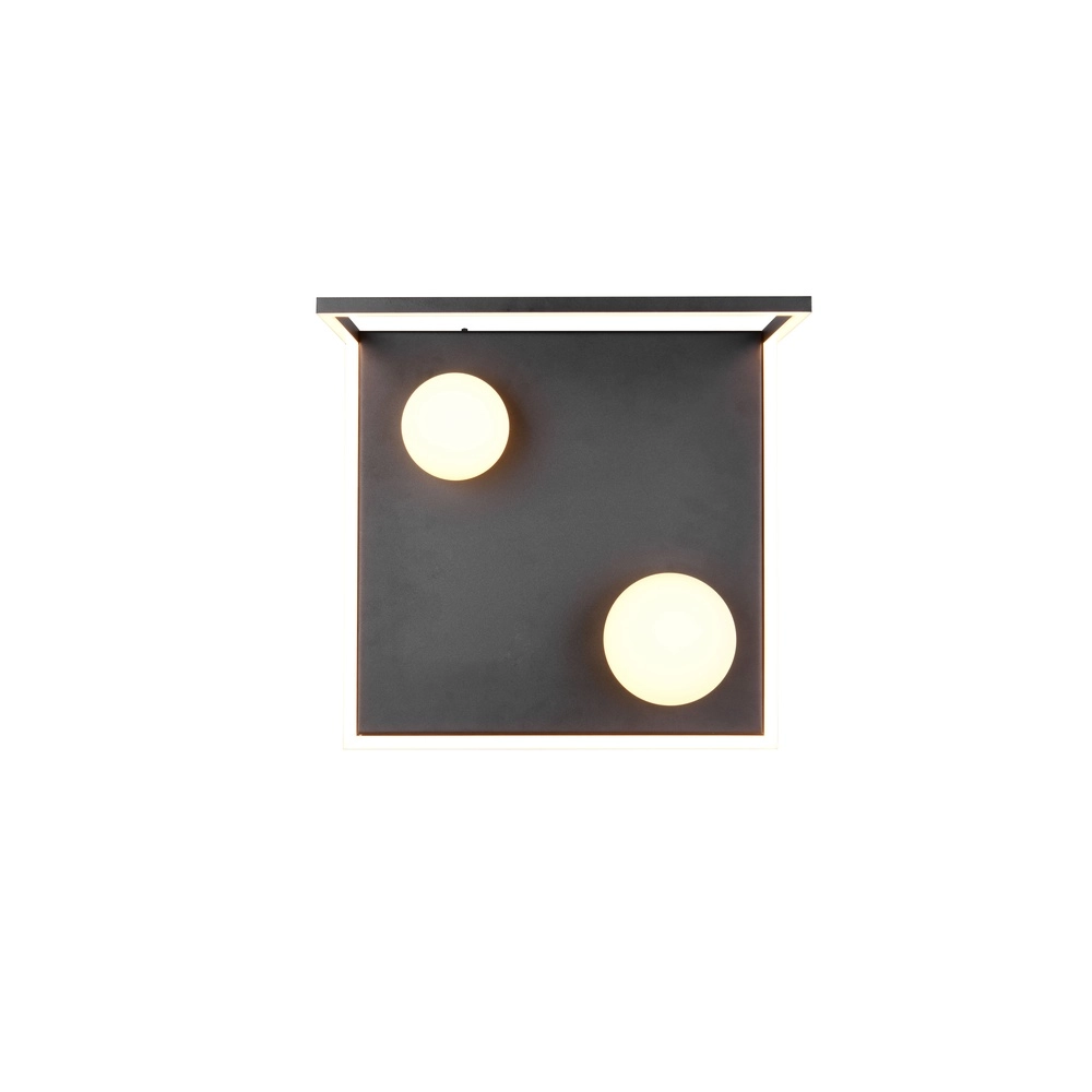 Lampe de plafond à design Arola Noir Trio 4017807683578