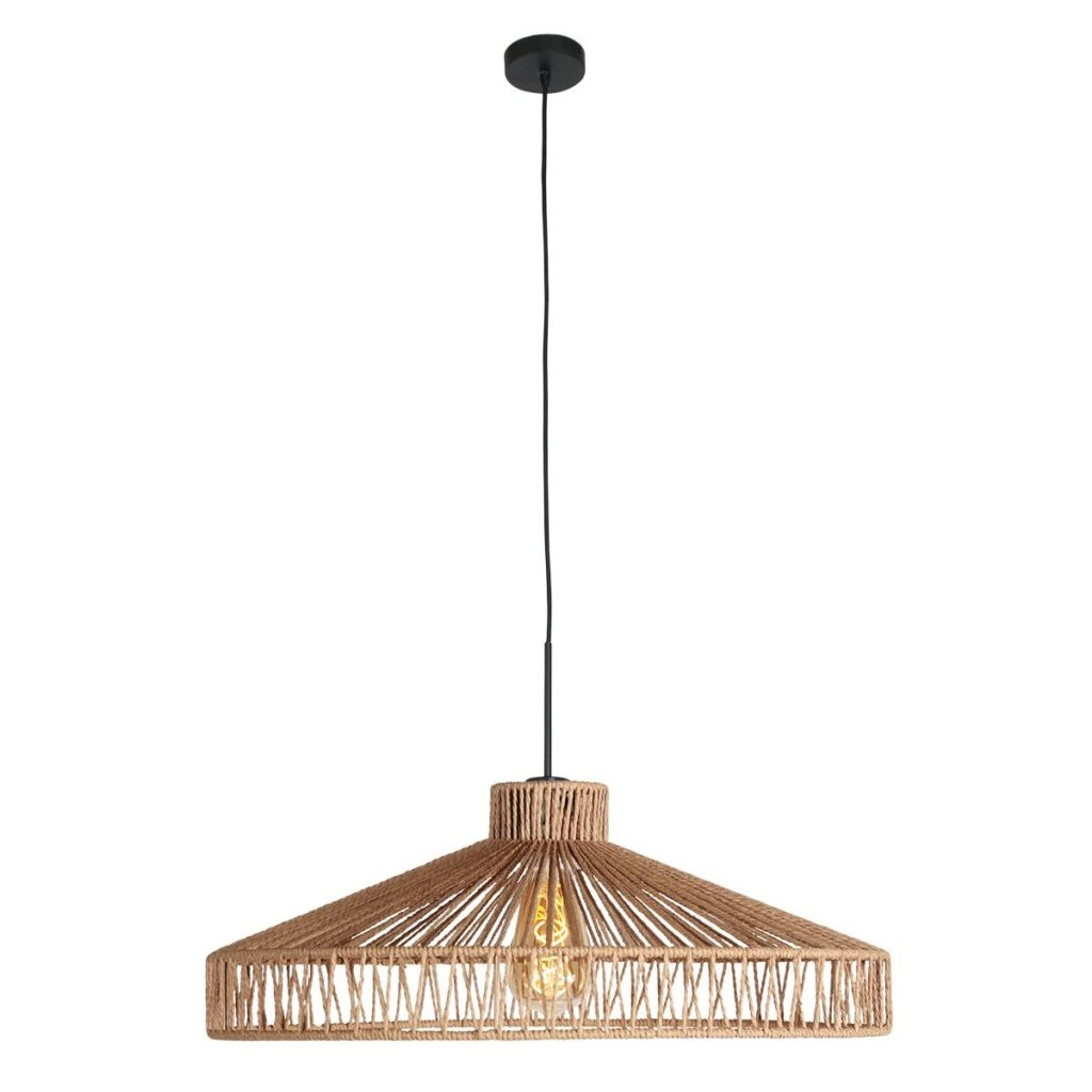 Lampe suspendue Ropex avec un ombrage en rotin Ø50 cm Steinhauer 8712746182767